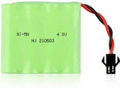 YUNIQUE GREEN-CLEAN 1 db újratölthető akkumulátor 4.8V Ni-MH 1200mAh autós távirányítóhoz + USB töltő