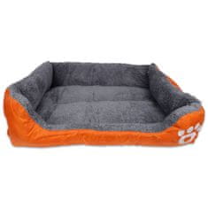 BB-Shop Plüss narancssárga kutyaágy M 58x45 cm