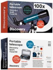 Levenhuk Discovery Spark Travel 50 Telescope with book