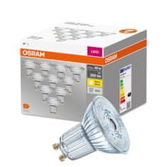 Osram 10x LED izzó GU10 4,3W = 50W 350lm 2700K Meleg fehér 36°