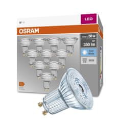 Osram 10x LED izzó GU10 4,3W = 50W 350lm 4000K Semleges fehér 36°
