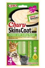 Churu Cat Skin&Coat csirke fésűkagylóval recept 4x14g