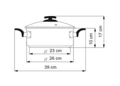 Kolimax Comfort fazék fedővel, átmérő 26 cm, térfogat 4,5 l