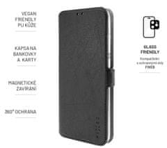 FIXED Vékony könyv típusú tok Téma Xiaomi Redmi Note 12R FIXTOP-1218-BK, fekete