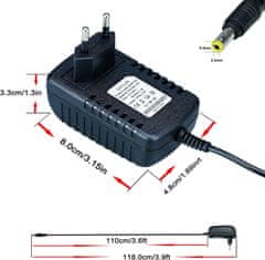 YUNIQUE GREEN-CLEAN Tápegység 12V 2A transzformátorok 24W hálózati adapter LED szalaghoz, univerzális töltőhöz, kijelzőhöz, rádióhoz és egyéb berendezésekhez