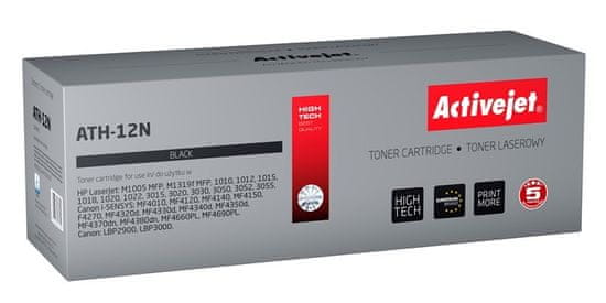 shumee Tonerová kazeta Activejet ATH-12N (kompatibilní s HP 12A Q2612A, Canon FX-10, Canon CRG-703; Supreme; 2 300 stran; černá)