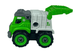 Lean-toys Zöld DIY csavarhúzó szemetesautó