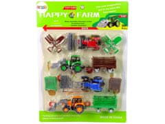 Lean-toys Mezőgazdasági készlet Mezőgazdasági gépek Traktorok Kerekes kocsik