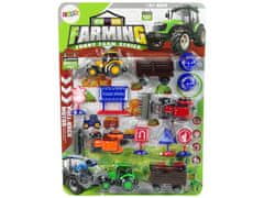 Lean-toys Farm set Mezőgazdasági gépek Traktorok Közúti tartozékok