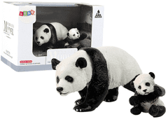 shumee 2 db Pandafigura készlet egy fiatal pandával, a világ állataival