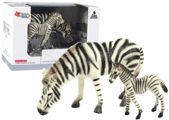 shumee 2 db zebrafigura készlet fiatal zebra állatok figurával
