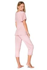 Babella Női pizsama Sevilla + Nőin zokni Gatta Calzino Strech, rózsaszín, S
