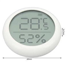 Moes ZigBee Tuya páratartalom-hőmérséklet érzékelő LCD kijelzővel 