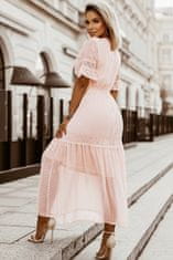 OMG! női hosszú ruha Saul rózsaszín 2XL