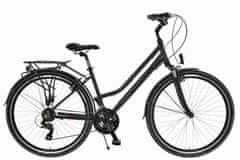 Kands Kands Travel-X Női kerékpár Alumínium 28'', Fekete 17" - 150-167 cm magasság