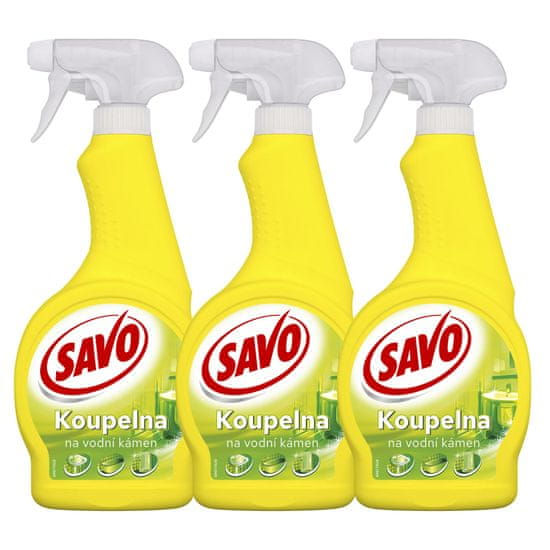 Savo Fürdőszobai tisztító spray 3 x 500 ml