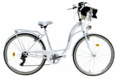Davi  Emma Női kerékpár 7 fokozat 28″, Fonott, 160-185 cm magasság, Fehér