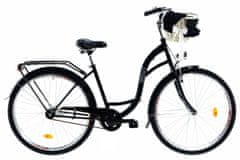 Davi  Lila Női kerékpár 1 fokozat 28″, Fonott, 160-185 cm magasság, Fekete