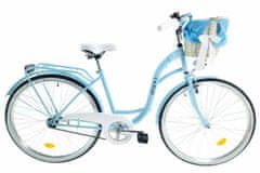 Davi  Lila Női kerékpár 1 fokozat 28″, Fonott, 160-185 cm magasság, Kék