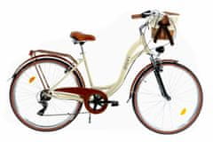 Davi  Maria Alumínium Női kerékpár 7 fokozat 28″, Fonott, 160-185 cm magasság, Kávébarna