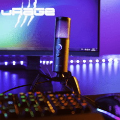 uRage Streaming mikrofon Stream 750 HD megvilágított mikrofon