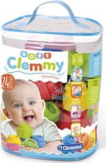 Clementoni Soft Clemmy 24 puha kockából álló készlet műanyag zacskóban