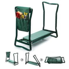 Shopdbest 2 az 1-ben kerti szék: kertészeti segédeszköz a fájdalommentes térdért és hátért, puha párnával- összecsukható és könnyű a cipeléshez, akár 120 kg teherbírással, minden időjárási körülménynek ellenáll