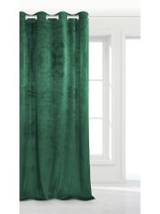 SIIN SIIN Velúr függöny finoman bársonyos 140 cm x 250 cm Vera sötét zöld 140 cm x 250 cm