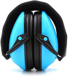 gyerek fejhallgató mozos védő passzív környezeti zajcsillapítás 25 db snr 27 összecsukható kialakítás kényelmes nagy, fülre helyezhető fejhallgató kék kialakítás ideális fesztiválokhoz moziba egyéb rendezvényekhez hangos zenével kényelmesen állítható