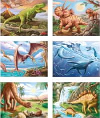Goki Fa kockák Dinoszauruszok, 12 kocka