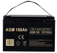 ISO 20805 Karbantartást nem igénylő akkumulátor AGM 12V 100Ah