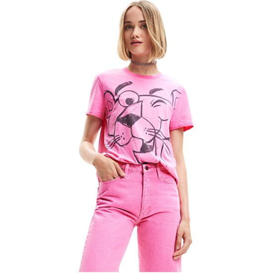 Desigual Női póló Ts Pink Panther Regular Fit 23SWTK813056