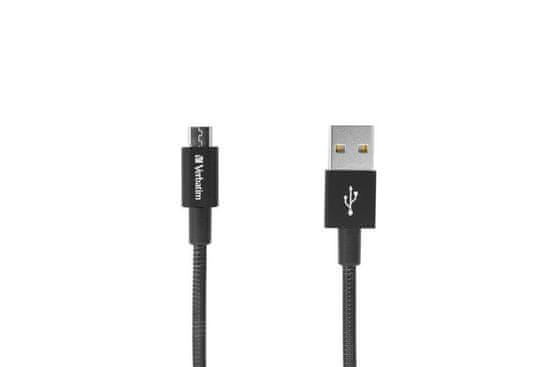 Verbatim Micro USB kábel 100cm, SYNC + CHARGE fekete