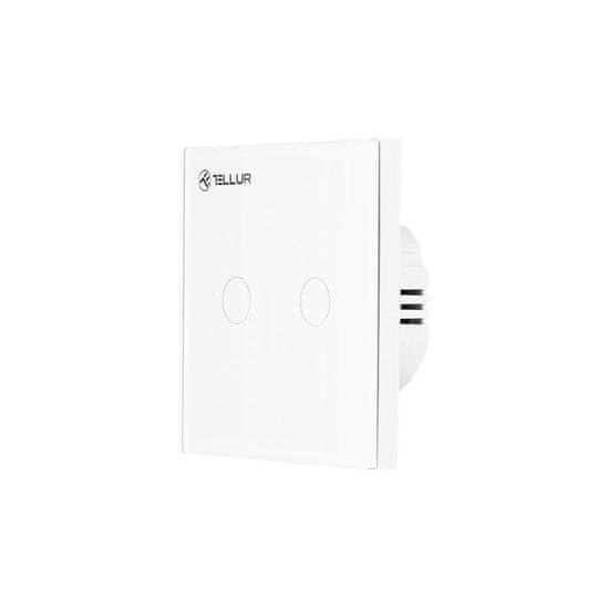 Tellur WiFi Smart Switch, 2 portos, 1800 W, 10 A., fehér