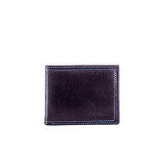 Cavaldi Férfi fekete bőrtárca elegáns kék szegéllyel CE-PR-N-7-GAL.24_281615 Univerzális