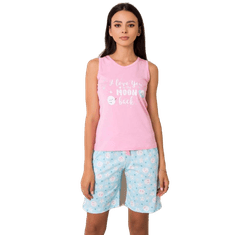 BERRAK Női BEATRIX pizsama rózsaszín és kék BR-PI-3141_353642 L