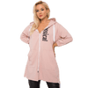 Női kapucnis pulóver plus size STACY pink RV-BL-6793.12_377570 Univerzális