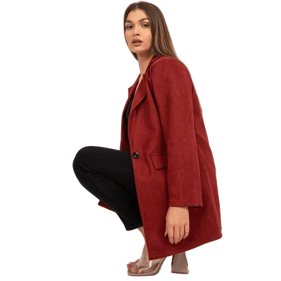 ITALY MODA Női IRMINA kabát barna és bordó színben DHJ-MA-15286.88_385223