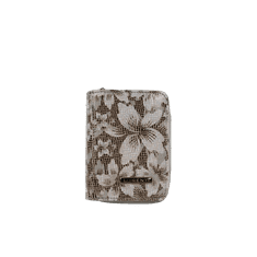 Lorenti Női pénztárca virágokkal kis bőr MINNIE barna barna 5157-YFL_386752 Univerzális