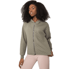 BASIC FEEL GOOD Női steppelt kapucnis pulóver MELANIE világos khaki színű RV-BL-7449.66_381493 S-M