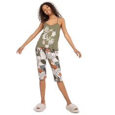 BERRAK Női pizsama 3/4-es nadrággal MONA khaki színű női pizsama BR-KMPL-9057_386733 S