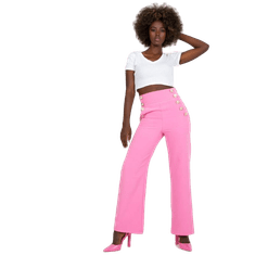 ITALY MODA Női zsebes nadrág PICKA világos rózsaszín DHJ-SP-16008.01X_387620 S