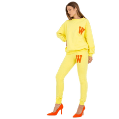 FANCY Női tréningruha nadrággal AILIN sárga színben FA-KMPL-7893.67_388321 L-XL