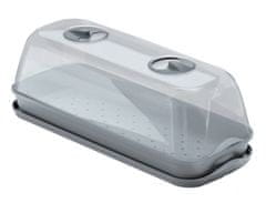 Prosperplast Mini üvegház RESPANA TABLE 3in1 szellőzővel szürke 52x20x19cm 52x20x19cm