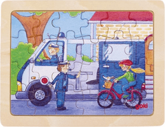 Goki Fa puzzle Rendőrség munka közben 24 darab