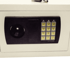 XLtools Biztonsági digitális elektronikus széf 200x310x200mm - fehér