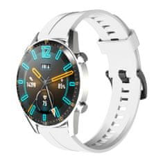 TKG Huawei Watch 4 / Watch 4 Pro okosóra szíj - fehér szilikon (22 mm)