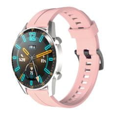 TKG Huawei Watch 4 / Watch 4 Pro okosóra szíj - pink szilikon (22 mm)