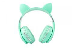 Oxe  Bluetooth vezeték nélküli gyerek fülhallgató fülekkel, zöld szín