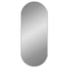 shumee ezüstszínű ovális falitükör 60x25 cm